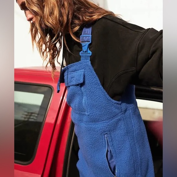 SALE TODAY🔥 FP MOVEMENT Hit The Slopes Salopette Jumpsuit Swim Club Blue NWT - Picture 5 of 16